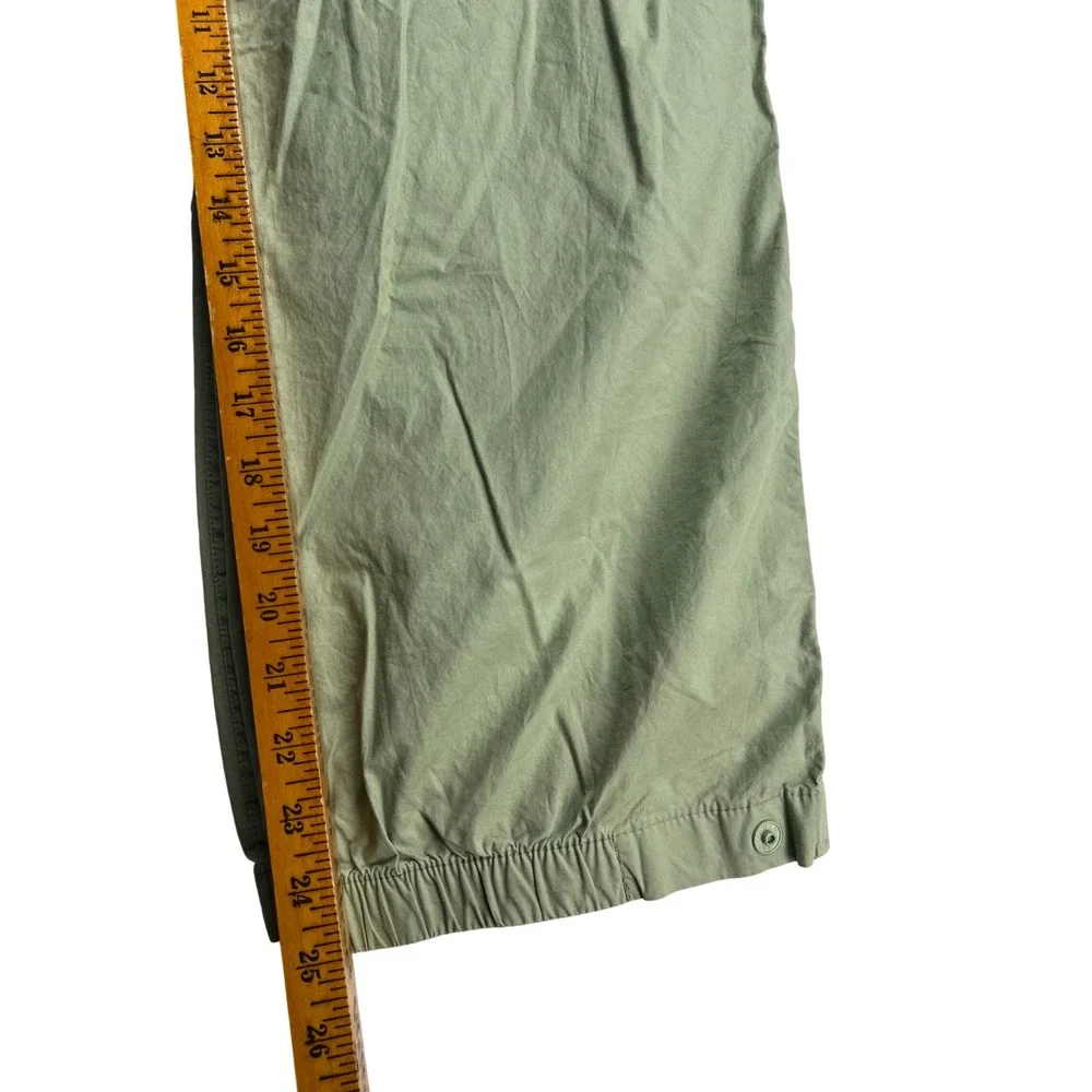 Gap Kids XL 12 Husky Sage Green Cargo Pants Elastic Waist Joggers Utility